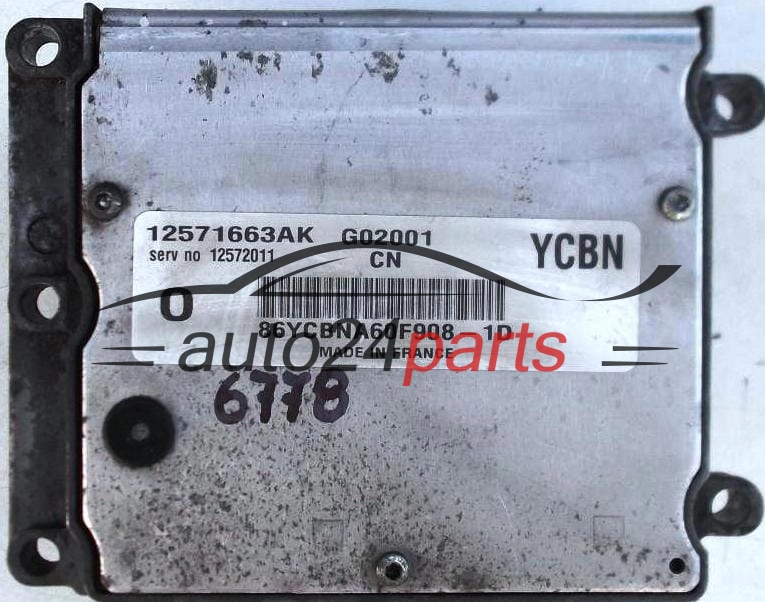 calculateur moteur pour opel vectra, signum 2.2 z22se