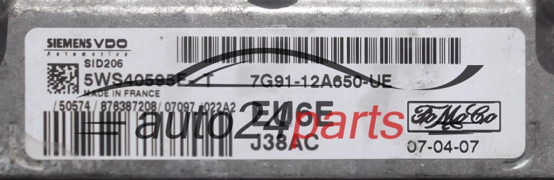 MOTORSTEUERGERÄT ECU STEUERGERÄT FORD FOCUS 2.0 TDCI SIEMENS VDO 5WS40595E-T