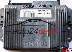 ECU CENTRALITA DE MOTOR RENAULT LAGUNA 1.6 SIEMENS S113725206A, S113725206 A, HOM 7700111134, HOM7700111134, 7700111120 