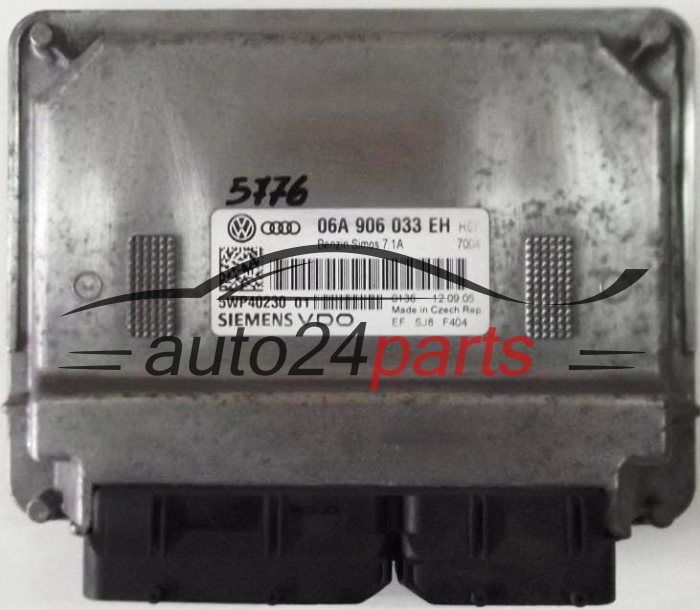  KOMPUTER STEROWNIK SILNIKA AUDI A3 1.6 BSE SIEMENS 5WP40230 01, 06A 906 033 EH, 06A906033EH 