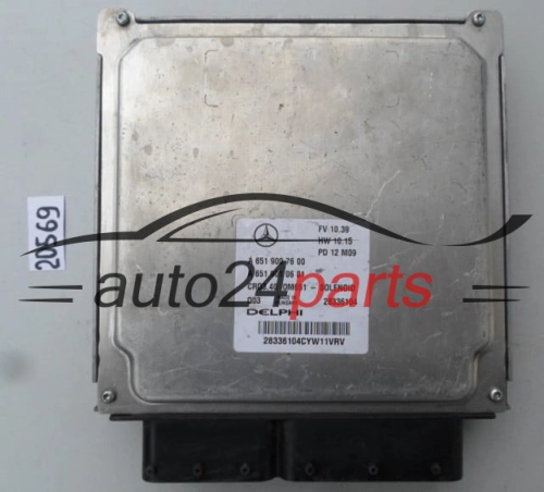 KOMPUTER STEROWNIK SILNIKA MERCEDES W246 2.2 CDI DELPHI 28336104, A 651 900 76 00, A6519007600, A 651 901 06 01, A6519010601, CRD3.40