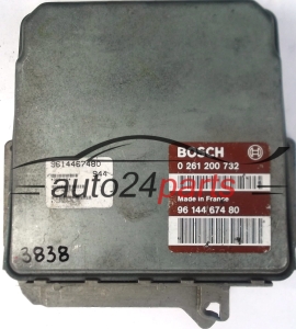 ECU ENGINE CONTROLLER CITROEN ZX PEUGEOT 306 1.4 BOSCH 0261200732, 0 261 200 732, 9614467480, 96 144 674 80