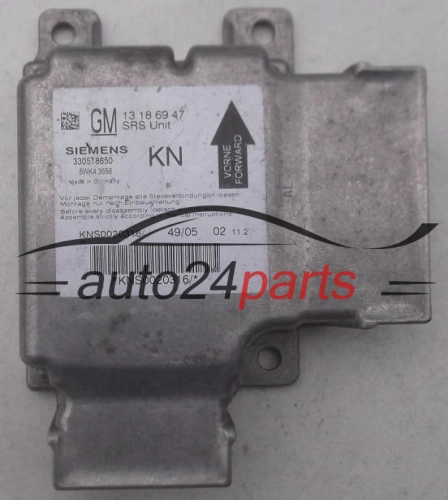 Centralina airbag OPEL VECTRA C SIGNUM GM 13 18 69 47 KN  SIEMENS 5WK43656