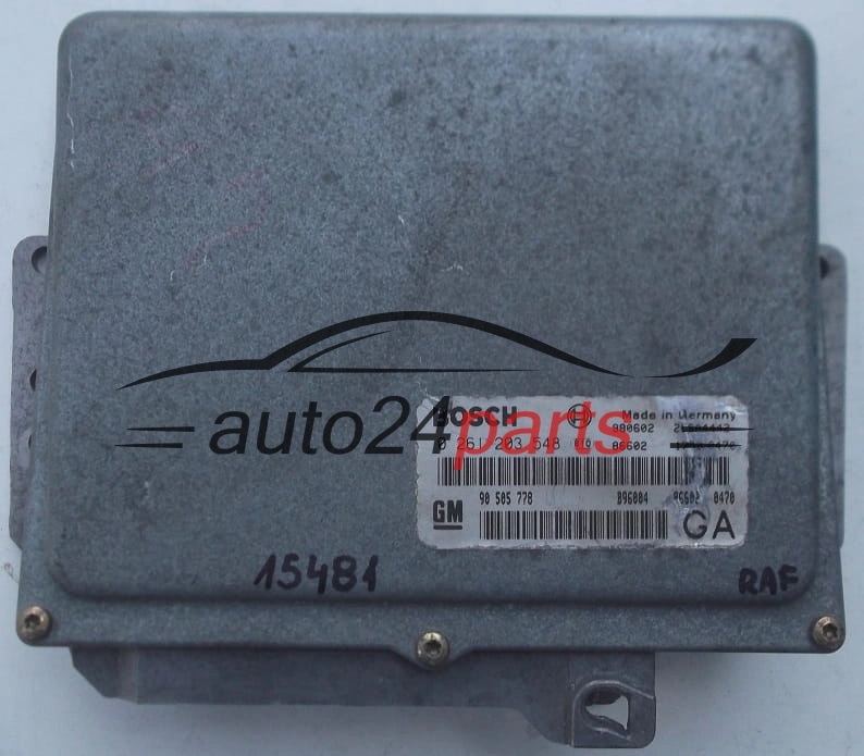 CALCULATEUR MOTEUR OPEL BOSCH 0 261 203 548, 0261203548, 90 505 778 GA, 90505778GA