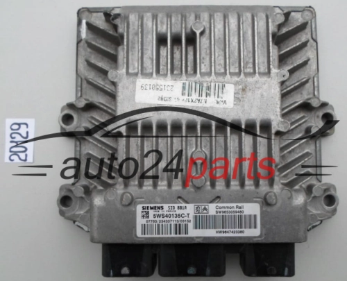 KOMPUTER STEROWNIK SILNIKA PEUGEOT 307 2.0 HDI SIEMENS 5WS40135C-T