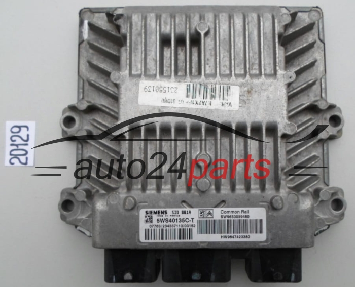 KOMPUTER STEROWNIK SILNIKA PEUGEOT 307 2.0 HDI SIEMENS 5WS40135C-T