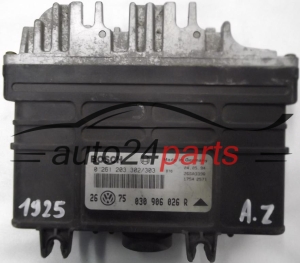 ECU ENGINE CONTROLLER VW VOLKSWAGEN GOLF VENTO 1.4 ABD BOSCH 0 261 203 302/303, 0261203302, 0261203303, 030 906 026 R, 030906026R