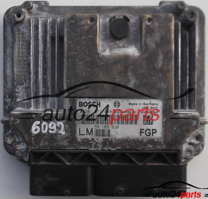 calculateur moteur pour opel vectra c, signum 1.9 cdti