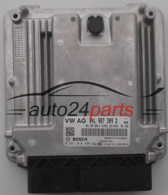 Μονάδα Ελέγχου Κινητήρα AUDI VOLKSWAGEN 2.0 TDI BOSCH 0 281 018 498, 04L 907 309 D