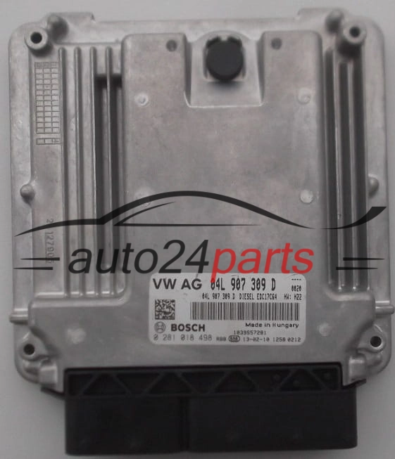 Μονάδα Ελέγχου Κινητήρα AUDI VOLKSWAGEN 2.0 TDI BOSCH 0 281 018 498, 04L 907 309 D
