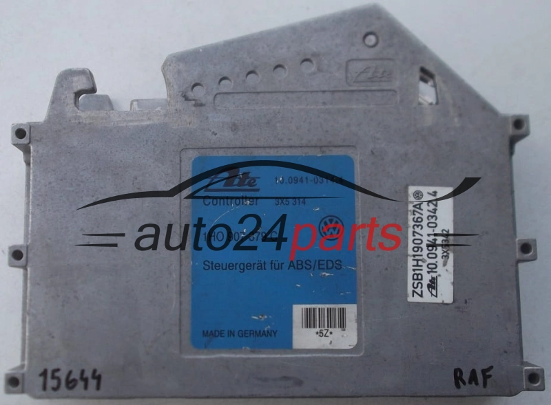 ABS STEROWNIK VOLKSWAGEN PASSAT ATE 10.0941-0314.4, 10094103144, 1H0 907 379 C, 1H0907379C
