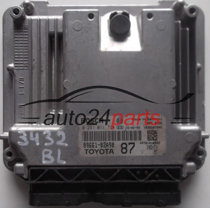 ΜΟΝΑΔΑ ΕΛΕΓΧΟΥ ΚΙΝΗΤΗΡΑ TOYOTA COROLLA 1.4 D4D BOSCH 0281011734, 8966102A90