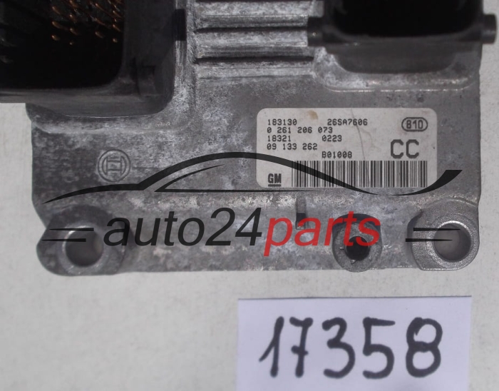 CENTRALINA DO MOTORE OPEL ASTRA G 1.2 Z12XE BOSCH 0 261 206 073, 0261206073, GM 09 133 262 CC, 09133262