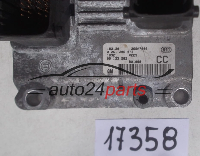 CENTRALINA DO MOTORE OPEL ASTRA G 1.2 Z12XE BOSCH 0 261 206 073, 0261206073, GM 09 133 262 CC, 09133262