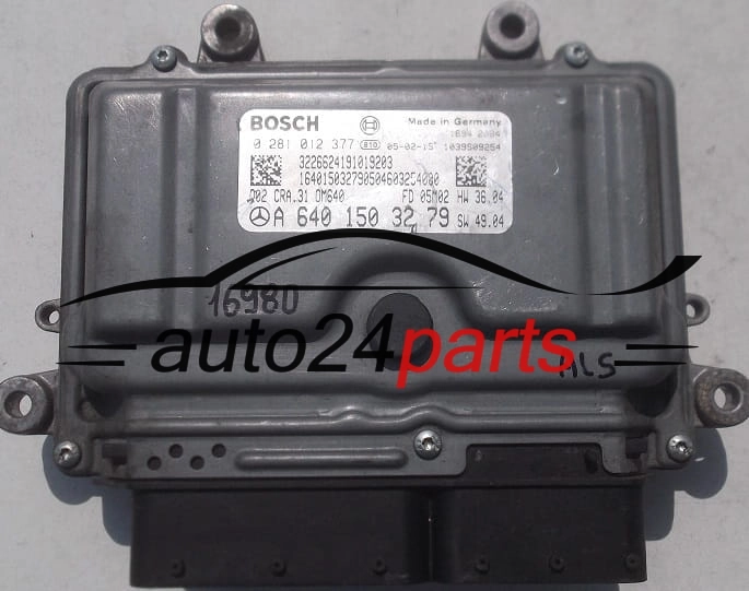 MERCEDES B180 2.0 CDI A6401503279, 6401503279, A 640 150 32 79 BOSCH 0281012377, 0 281 012 377, CRA.31