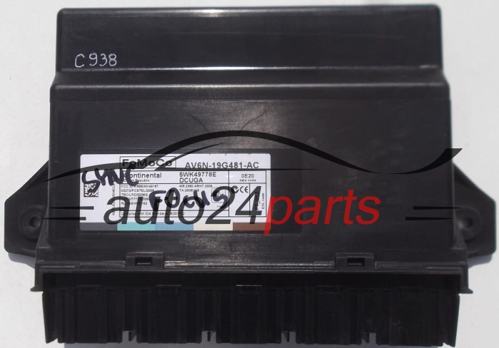 CONTINENTAL 5WK49778E, FoMoCo AV6N-19G481-AC, AV6N19G481AC