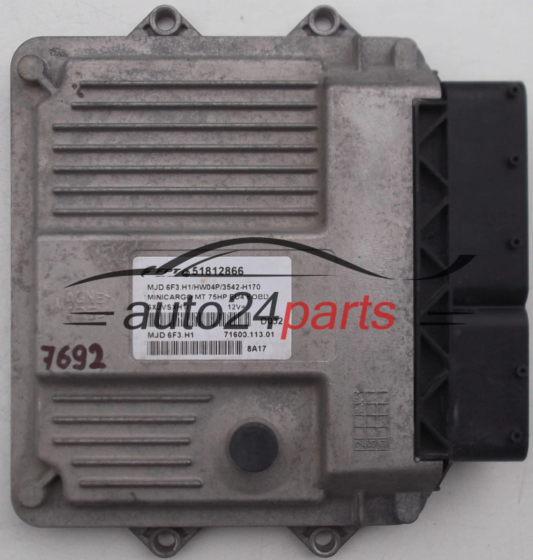 ECU CENTRALITA DE MOTOR  FIAT MINI CARGO 1.3 Magneti Marelli MJD 6F3.H1