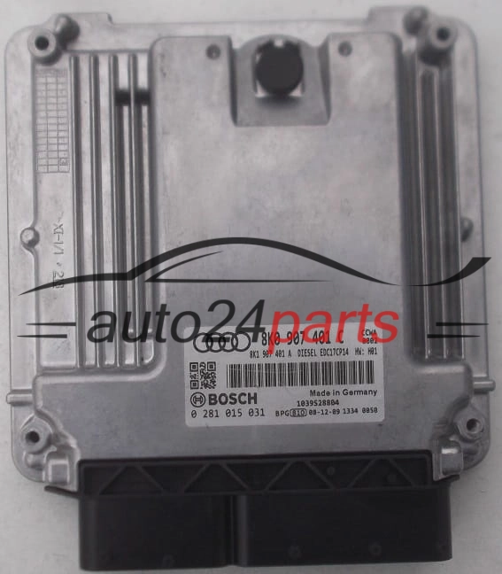KOMPUTER STEROWNIK SILNIKA AUDI A4 A5 3.0 TDI BOSCH 0 281 015 031, 0281015031, 8K0 907 401 C, 8K0907401C, 8K1 907 401 A, 8K1907401A