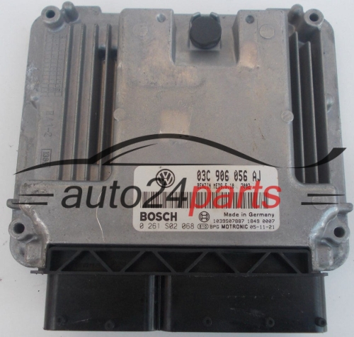 ECU ENGINE CONTROLLER  VOLKSWAGEN GOLF 1.4 FSI BOSCH 0 261 S02 068, 03C 906 056 AJ