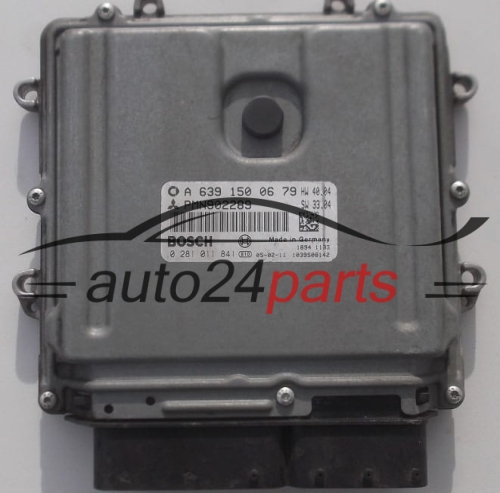 ECU CENTRALITA DE MOTOR  MITSUBISHI COLT SMART 1.5 DCI BOSCH 0 281 011 841, A 639 150 06 79, PMN902289