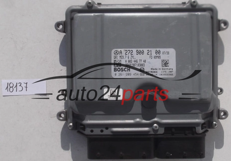 KOMPUTER STEROWNIK SILNIKA MERCEDES W212 BOSCH 0 261 209 454, 0261209454, A 272 900 21 00, A2729002100, ME9.7