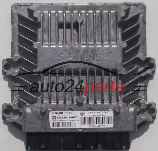 Μονάδα Ελέγχου Κινητήρα PEUGEOT 307 2.0 HDI SIEMENS SID 803 5WS40029R-T 5WS40029RT SW 9658212380, HW 9655041480