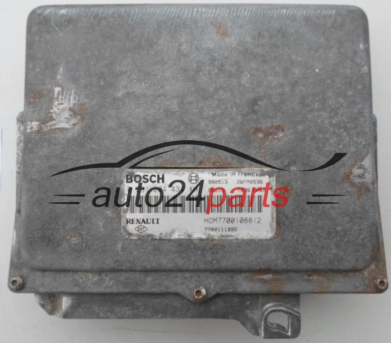 MOTORSTEUERGERÄT ECU STEUERGERÄT RENAULT ESPACE BOSCH 0 261 204 434,  HOM 7700108812, 7700111995