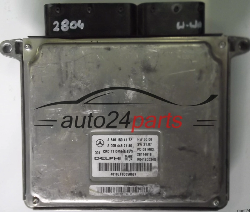 MOTORSTEUERGERÄT ECU STEUERGERÄT MERCEDES C200 CDI C-KLASS W204 A6461504172