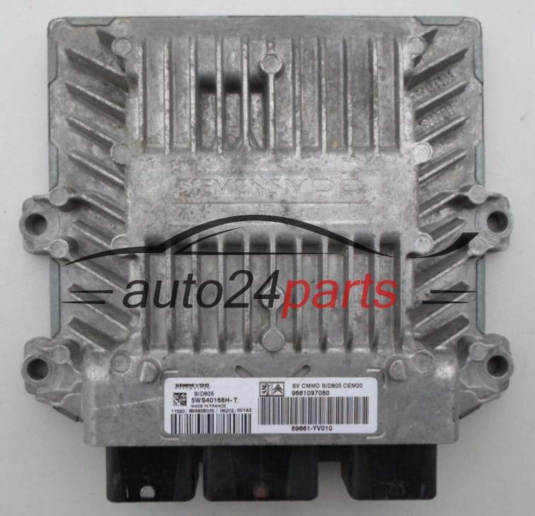 Μονάδα Ελέγχου Κινητήρα  CITROEN PEUGEOT 1.4 HDI SIEMENS VDO 5WS40168H-T,  9661097080, 89661-YV010