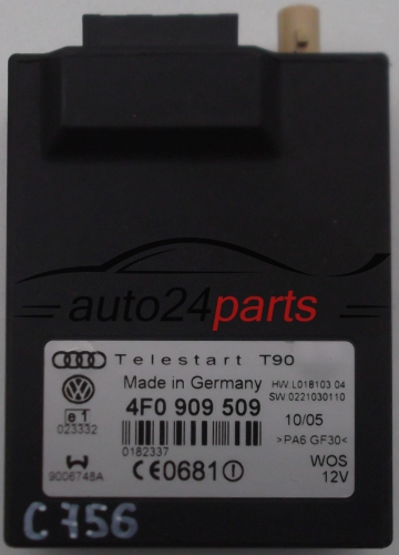 Mονάδα ελέγχου άνεσης TELESTART T90 VOLKSWAGEN AUDI 4F0 909 509, 4F0909509