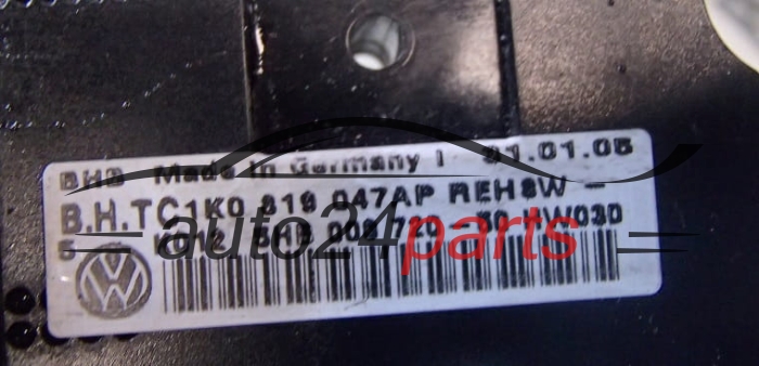 VOLKSWAGEN GOLF CADDY 1K0 819 047 AP / 1K0819047AP / 5HB 008 720-50 / 5HB00872050 