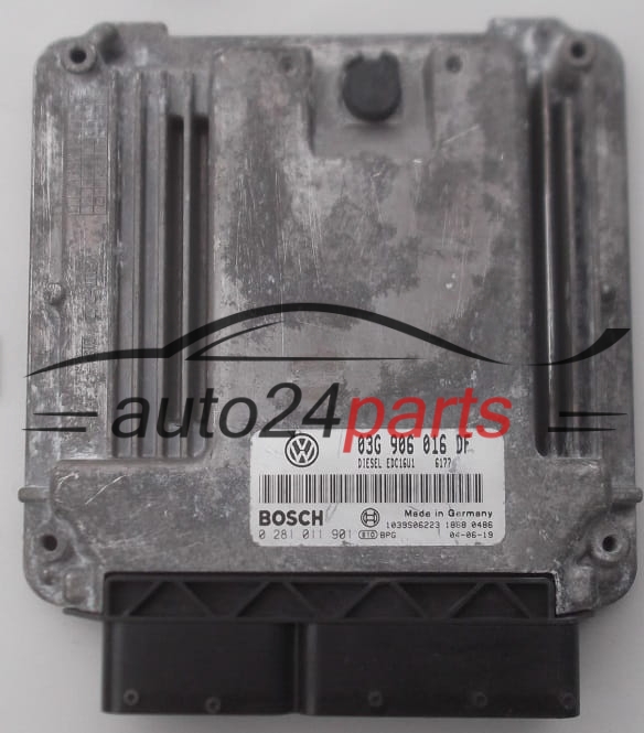 Μονάδα Ελέγχου Κινητήρα VOLKSWAGEN GOLF 1.9 TDI BOSCH 0 281 011 901,  03G 906 016 DF