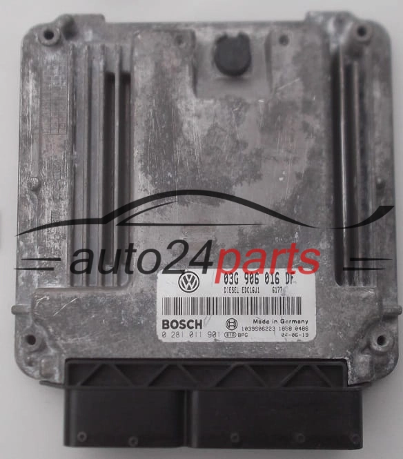 Μονάδα Ελέγχου Κινητήρα VOLKSWAGEN GOLF 1.9 TDI BOSCH 0 281 011 901,  03G 906 016 DF