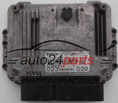 ECU ENGINE CONTROLLER FIAT DUCATO JUMPER BOXER 2.3 JTD BOSCH 0 281 016 050, 0281016050, 51900704