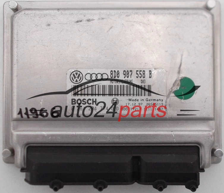  KOMPUTER STEROWNIK SILNIKA AUDI A4 VW PASSAT 1.8 ADR 8D0 907 558 B, 8D0907558B, BOSCH 0261204774, 0 261 204 774