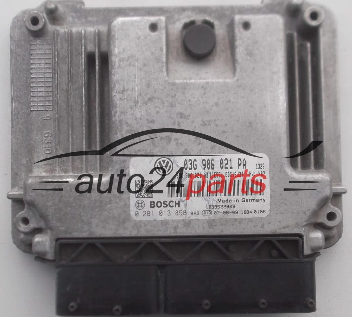  SEAT LEON 1.9 TDI BLS 03G 906 021 PA, 03G906021PA, BOSCH 0 281 013 898, 0281013898, DIESEL EDC16U34 WH: H07, 1039S22809