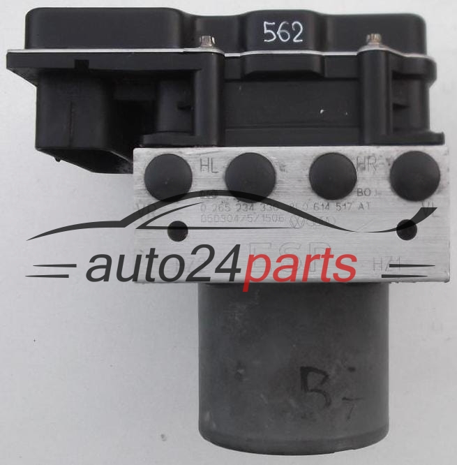 Pompe ABS et calculateur  AUDI A4 BOSCH 0 265 234 330, 8E0 614 517 AT