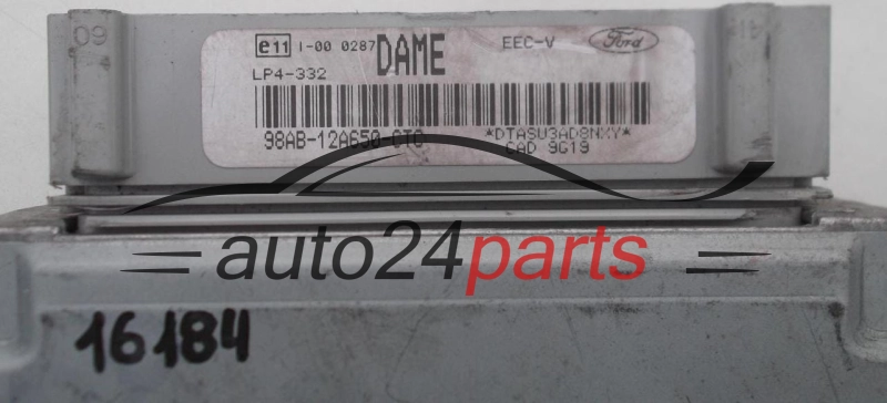 CENTRALINA MOTORE FORD FOCUS 1.4 VISTEON 98AB-12A650-CTC, 98AB12A650CTC, DAME, LP4-332 
