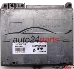 ECU CENTRALITA DE MOTOR RENAULT 19 1.4, SIEMENS S101718103B, S101718103 B , HOM7700749946, 7700749946 