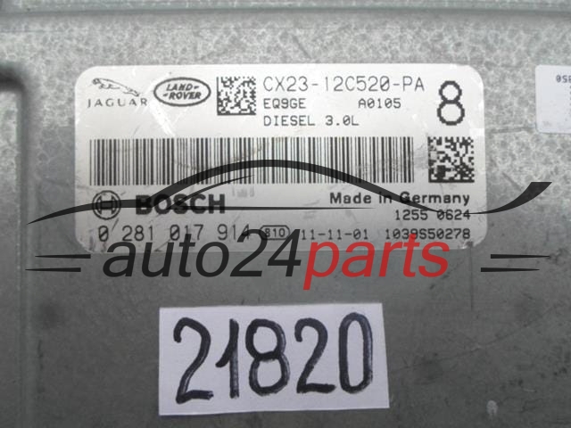 CENTRALINA MOTORE LAND ROVER JAGUAR 3.0 DIESEL BOSCH 0 281 017 914, 0281017914, CX23-12C520-PA, CX2312C520PA