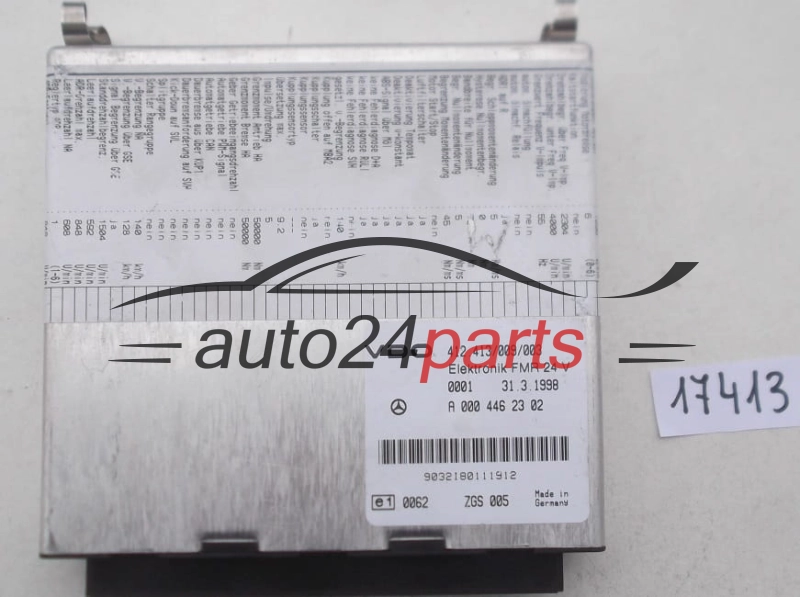 ABS STEUERGERAT FMR MERCEDES ATEGO A0004462302, A 000 446 23 02