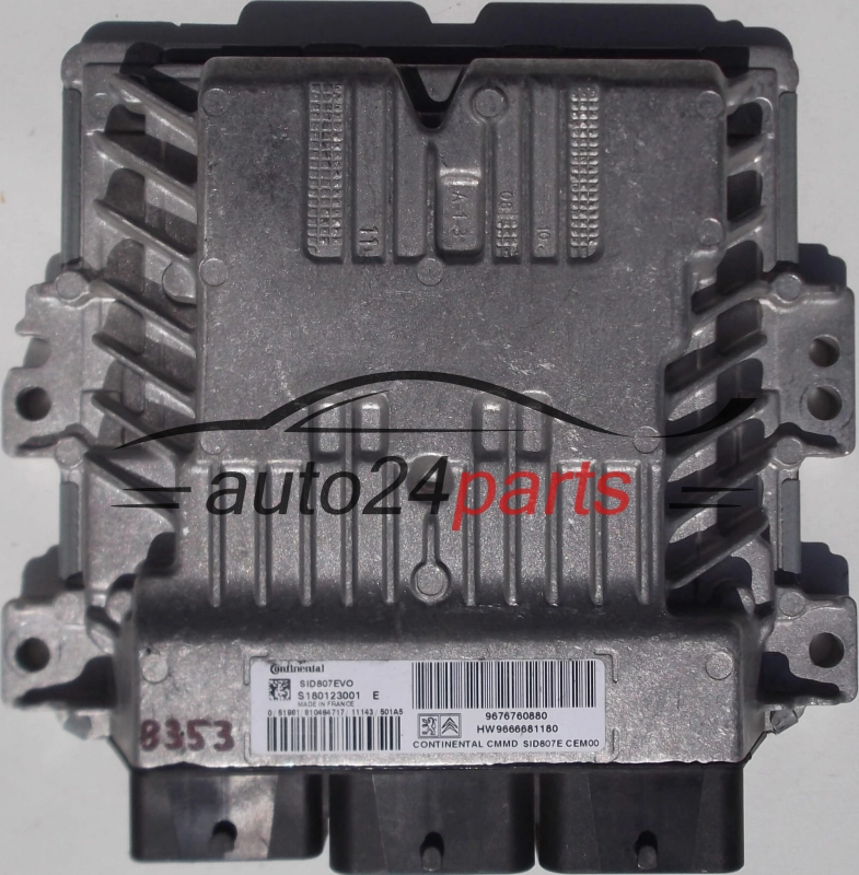 KOMPUTER STEROWNIK SILNIKA CITROEN PEUGEOT 1.6 HDI Continental S180123001 E