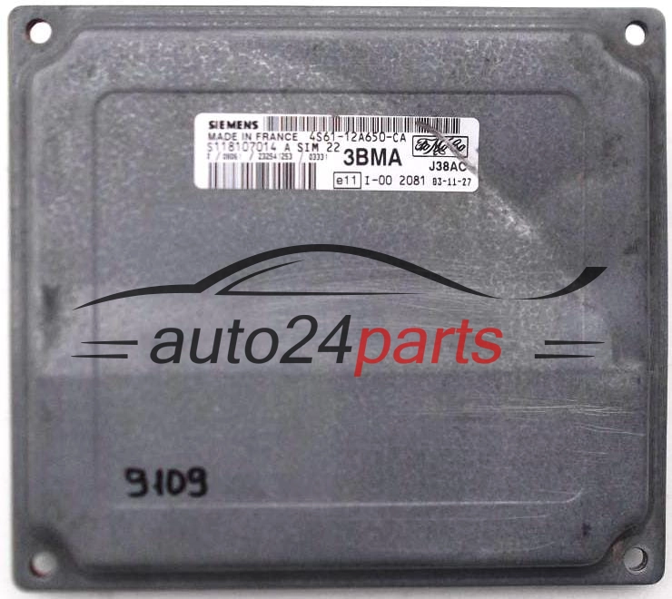 KOMPUTER STEROWNIK SILNIKA FORD FIESTA SIEMENS S118107014 A,  FoMoCo 4S61-12A650-CA