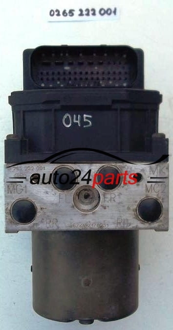 ABS PUMPE BLOCK HYDRAULIKPUMPE STEUERGERÄT ROVER 75 2.0 DIESEL BOSCH 0 265 222 001, 0265222001, 0 265 800 006, 0265800006, 180214, 282/18/12/1679 - 036, 045, 050, 102, 1121