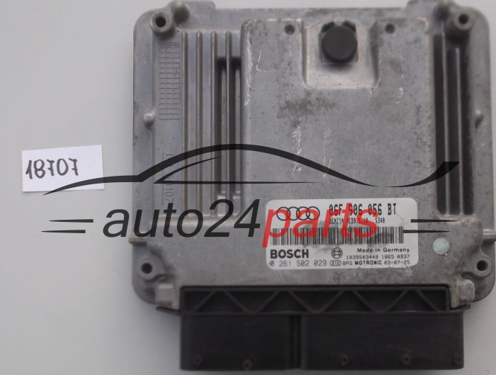 KOMPUTER STEROWNIK SILNIKA AUDI A3 2.0 FSI BOSCH 0 261 S02 029, 0261S02029, 06F 906 056 BT, 06F906056BT, MED9.5.10 