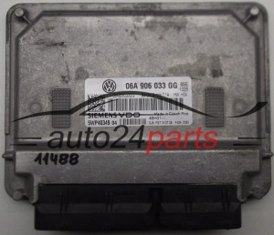 KOMPUTER STEROWNIK SILNIKA VW VOLKSWAGEN GOLF 1.6 SIEMENS VDO 5WP40349 04, 5WP4034904, 06A 906 033 GG, 06A906033GG, SIMOS 7.1A - 