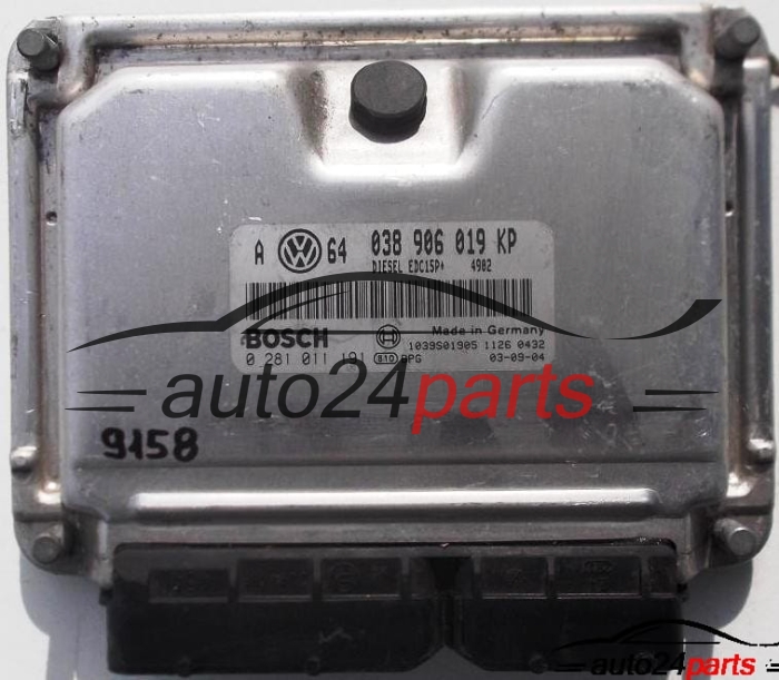 MOTORSTEUERGERÄT ECU STEUERGERAT VW VOLKSWAGEN GOLF IV 1.9 TDI, BOSCH 0 281 011 191