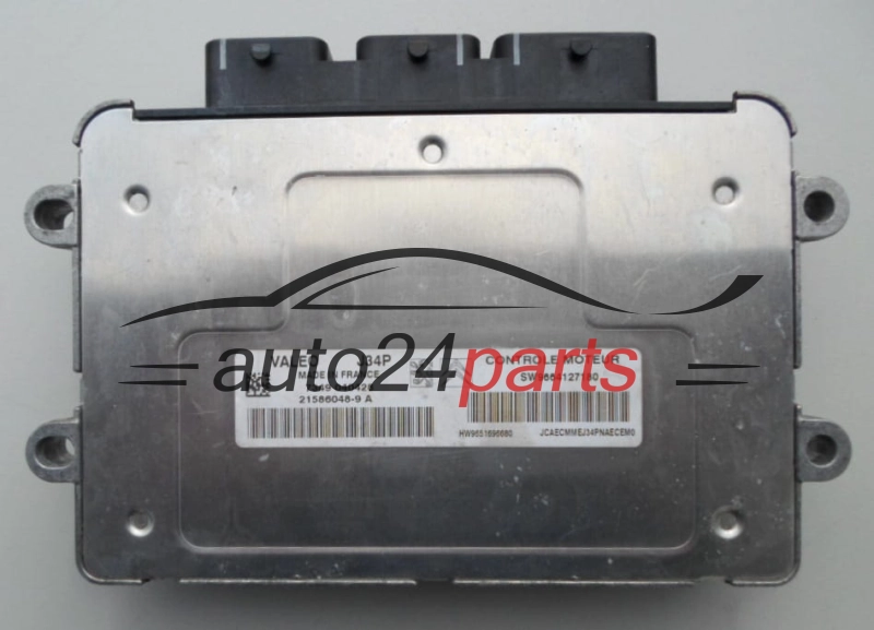 ECU ENGINE CONTROLLER CITROEN C2 C3 1.4 VALEO 21586048-9 A,  SW 9664127180, HW 9651696680