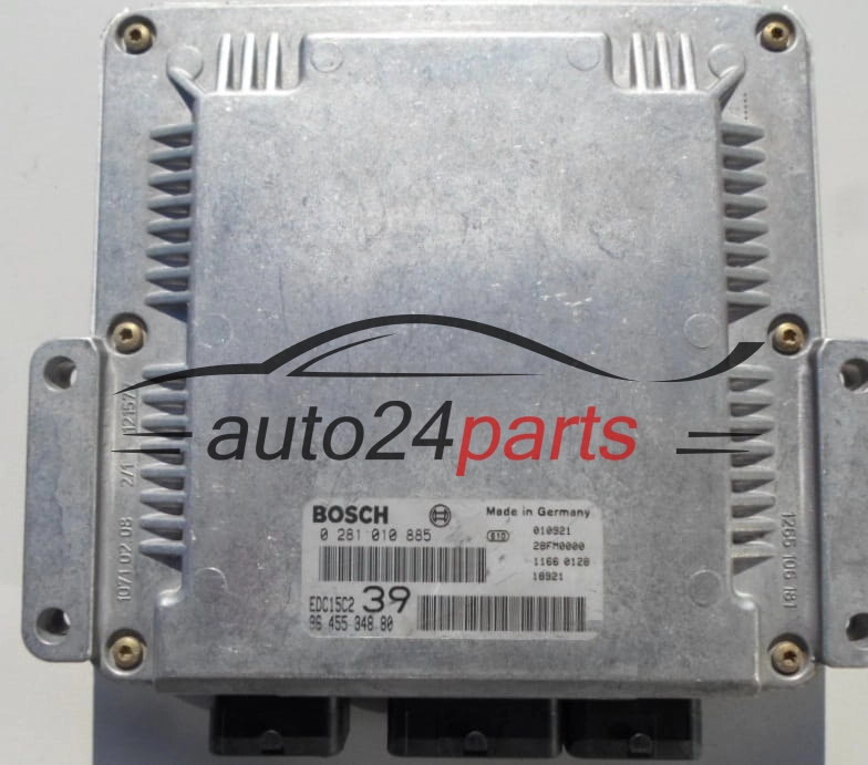 CALCULATEUR MOTEUR CITROEN C5 2.2 HDI BOSCH 0 281 010 885, 96 455 348 80