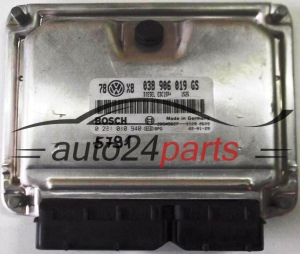 CENTRALINA MOTORE VW VOLKSWAGEN PASSAT 1.9 TDI 038906019GS, BOSCH 0 281 010 940, 0281010940, 28SA5627, DIESEL EDC15P+ 1525